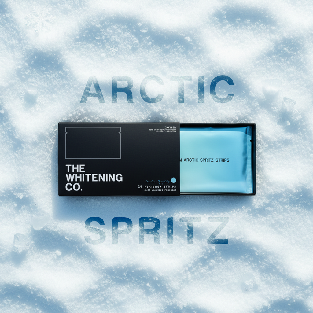 Packaging of Arctic Spritz on a snowy background