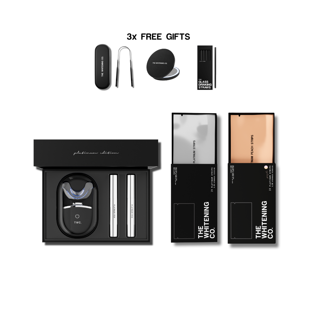 No Brainer Bundle (Kit + 2x Strips + LED Mirror + Tongue Scraper + Glass Strawers)