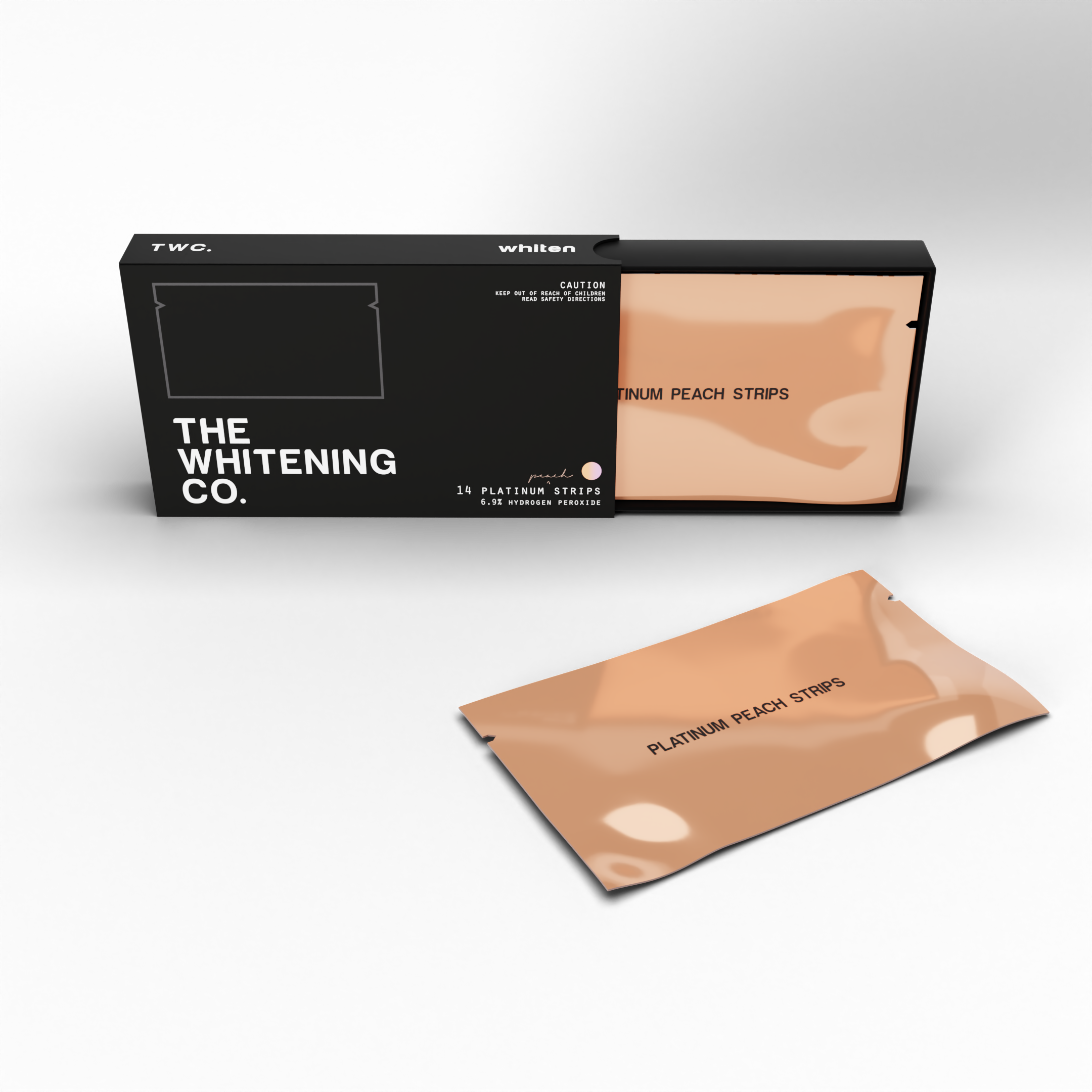 Platinum Peach Strips x14 - Teeth Whitening Strips