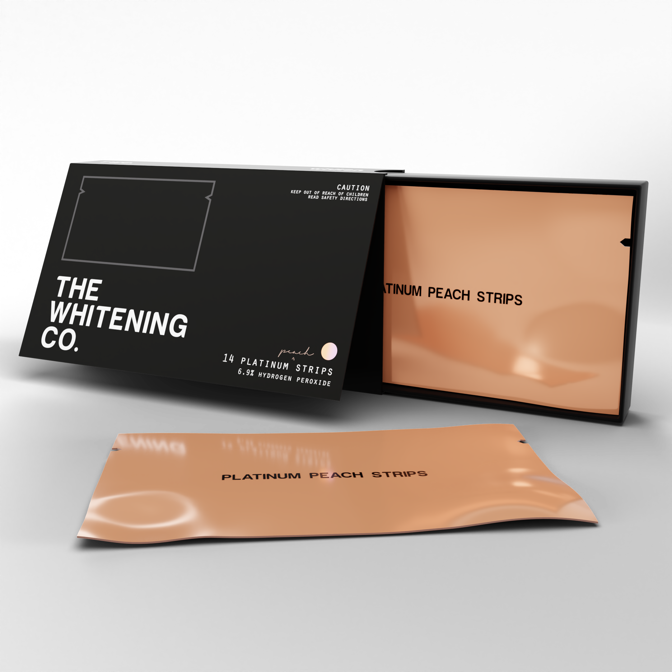 Platinum Peach Strips x14 - Teeth Whitening Strips