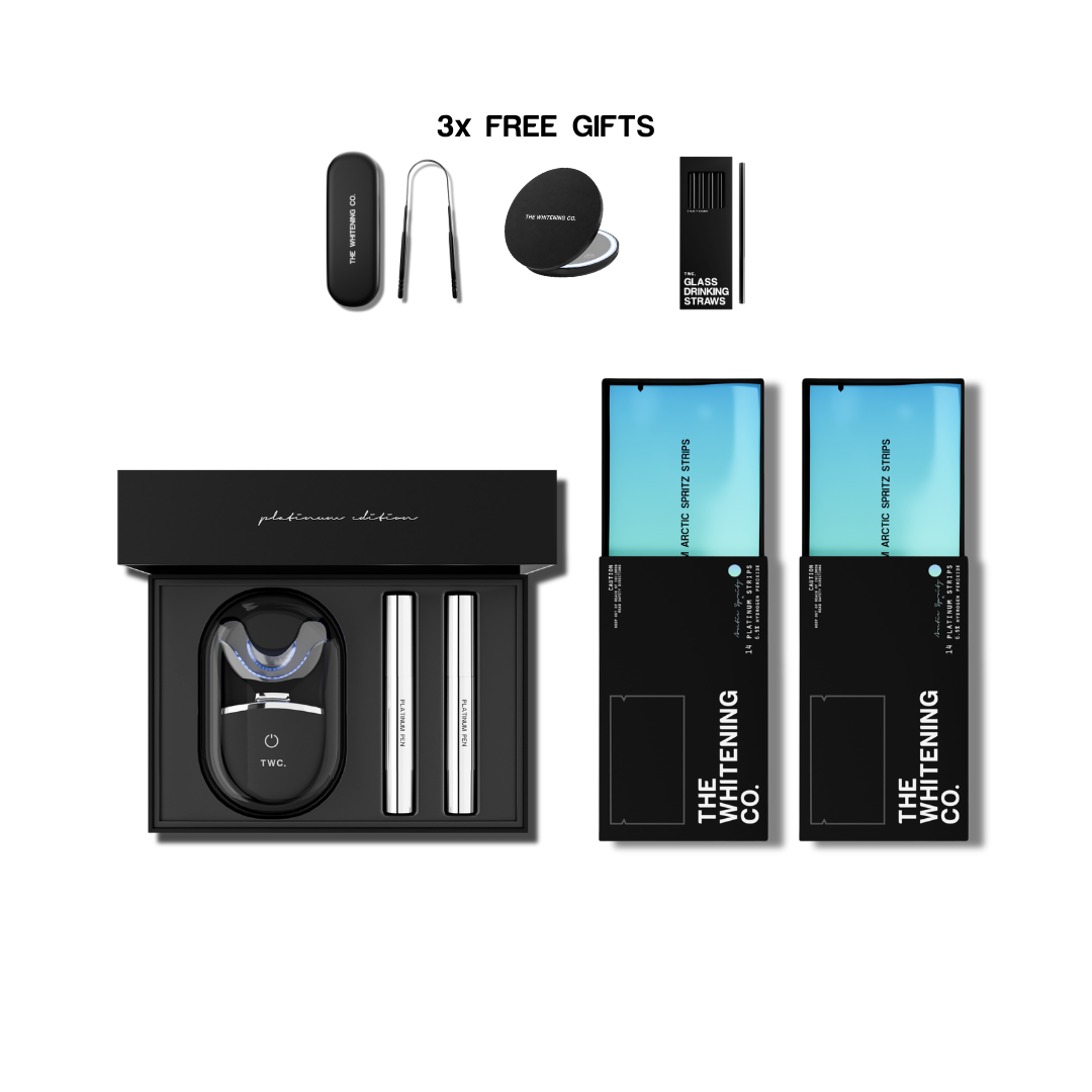 No Brainer Bundle (Kit + 2x Strips + LED Mirror + Tongue Scraper + Glass Strawers)