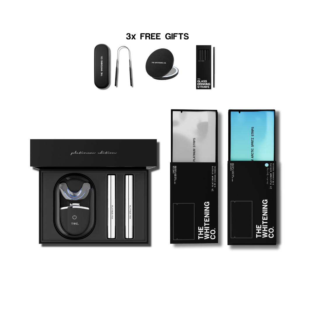 No Brainer Bundle (Kit + 2x Strips + LED Mirror + Tongue Scraper + Glass Strawers)