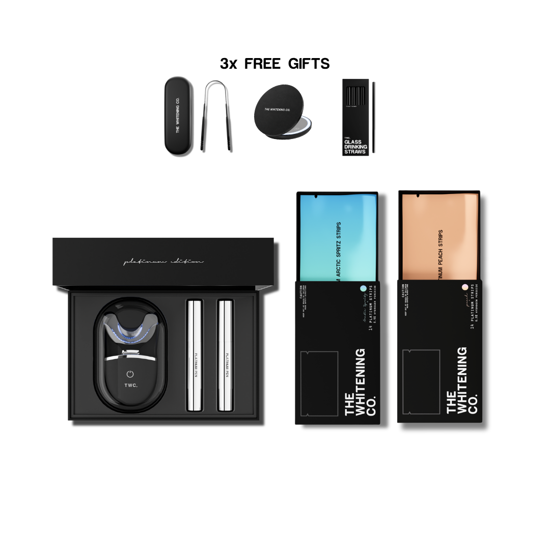 No Brainer Bundle (Kit + 2x Strips + LED Mirror + Tongue Scraper + Glass Strawers)