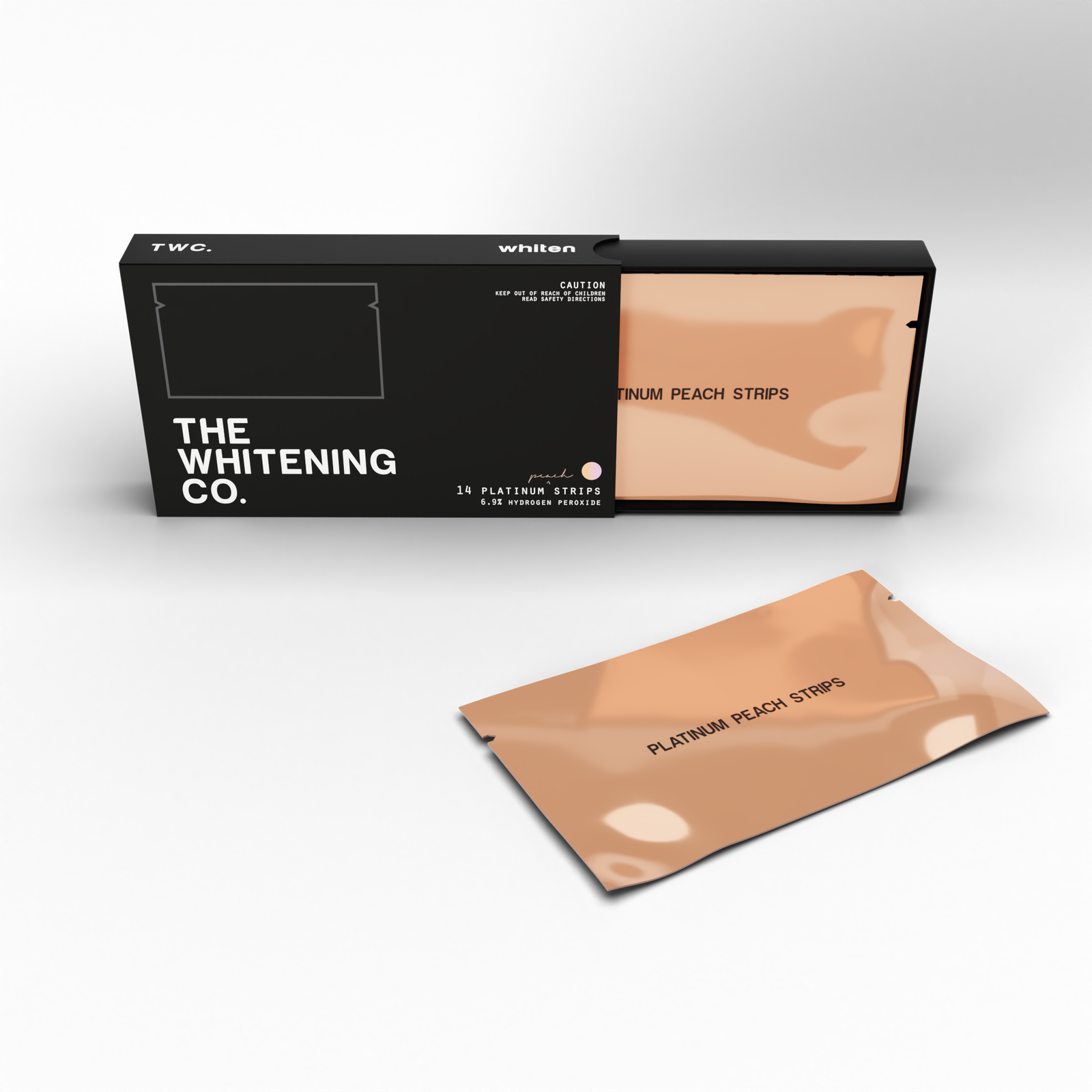 Platinum Peach Strips x14 - Teeth Whitening Strips