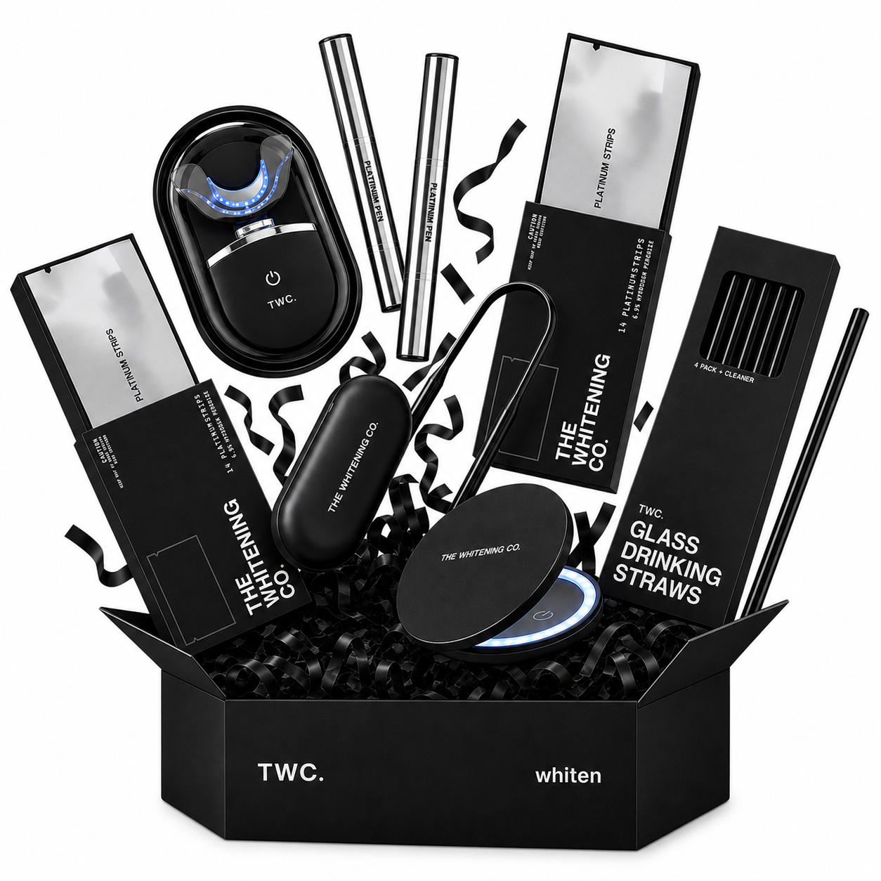 No Brainer Bundle (Kit + 2x Strips + LED Mirror + Tongue Scraper + Glass Strawers)