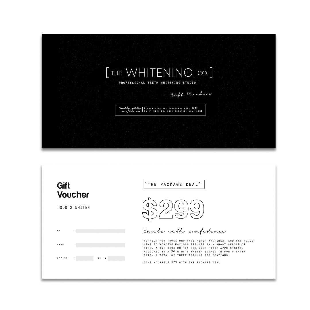 Gift Voucher: The Package Deal (In-Studio Whitening)